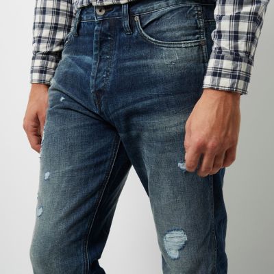 Blue wash Jack & Jones slim fit jeans